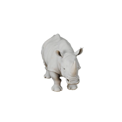 Высокополигональная 3D модель белого носорога - Детальный STL-ресурс для печати