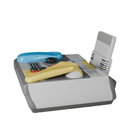 Modelo 3D de Palanca Arcade Retro para Niveles Casuales