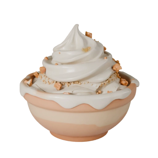 Bol à Glace Glacé Imprimable STL Modèle 3D