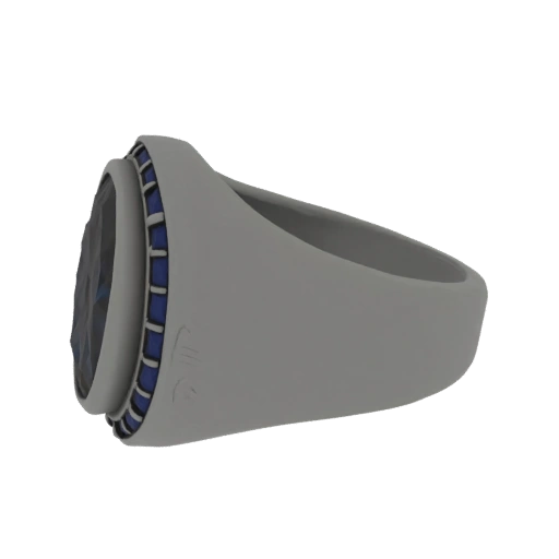 Bague Cocktail Sceau 3D pour Affichage Principal