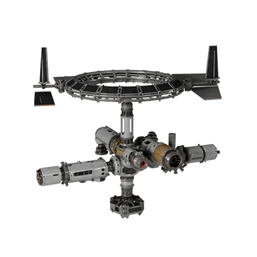 Orbital Space Station 3D Layered Asset for Builders