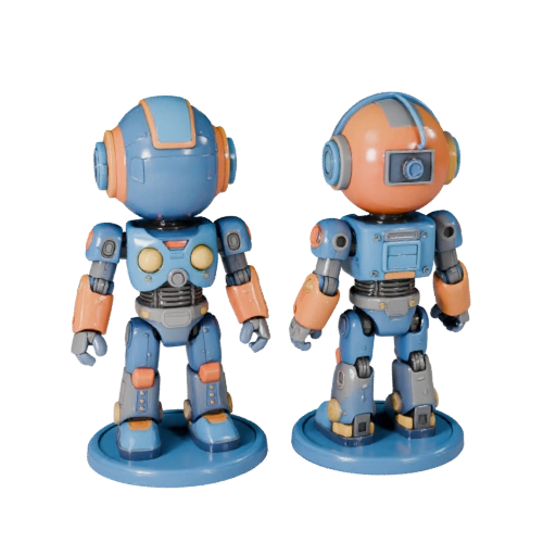 Figurine Robot Vinyle Imprimable | STL Résine et Impression FDM
