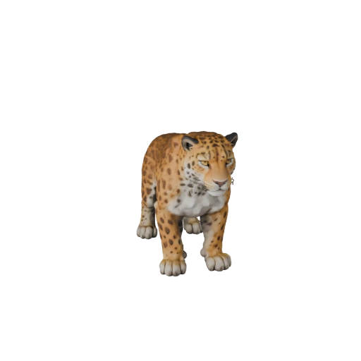 3D модель леопарда для Blender - PBR ресурс с текстурами | PBR