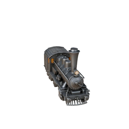 Druckbare Dampflokomotive im Vintage-Stil STL 3D-Modell - Display