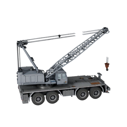 Mobilkran 3D Modell für Unity - Low Poly Game Asset