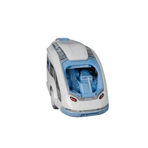 Печатный автобус на воздушной подушке STL 3D модель - Дисплей и Коллекционирование