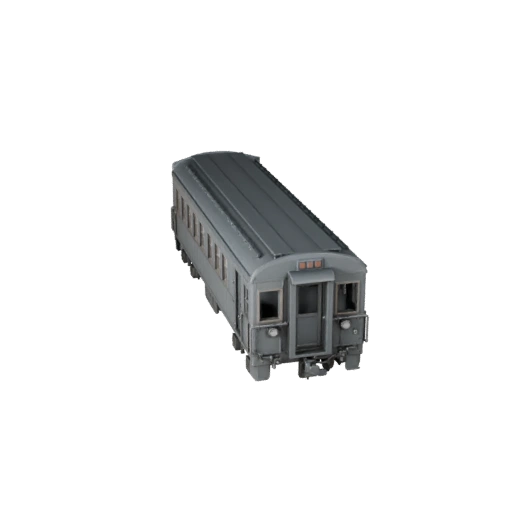 Trem de Passageiros Vintage 3D Model para Unity - Tempo Real