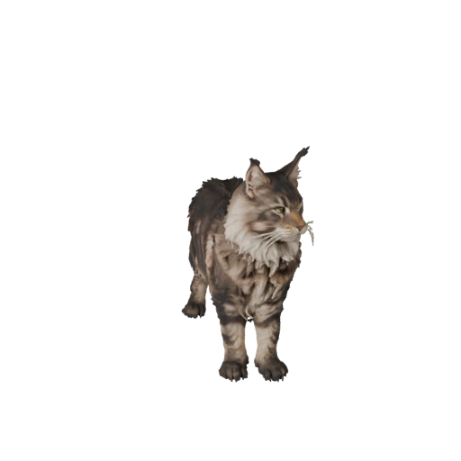Modelo 3D Maine Coon para Unity - Asset Listo para Juego, FBX | Libre de Regalías