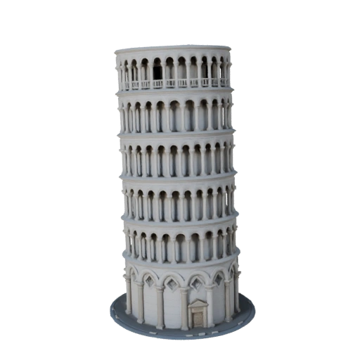 Пизанская башня 3D модель - Реалистичный актив для Архитектурной визуализации