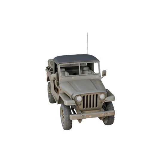 Jeep Militare della Seconda Guerra Mondiale 3D Model per Unreal Engine - Gioco