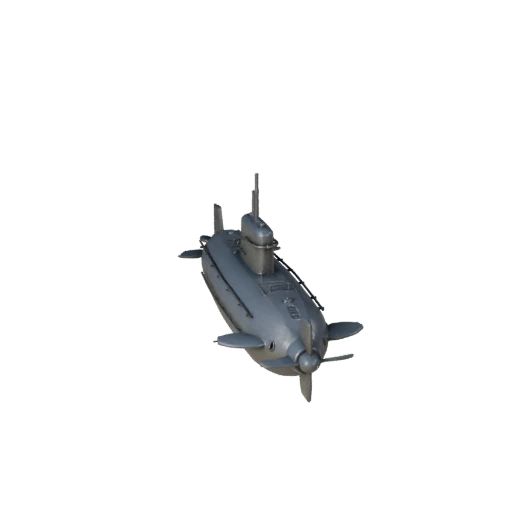Печатная винтажная подводная лодка STL 3D модель для коллекционирования