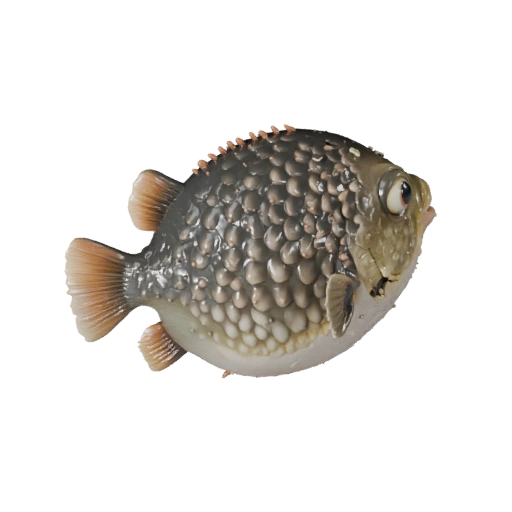 Kugelfisch 3D Modell für Blender - PBR Asset mit Texturen | PBR