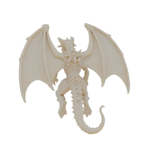 Dragon Ancien Boss Miniature STL - Pose Envergure Skullboun Fantaisie