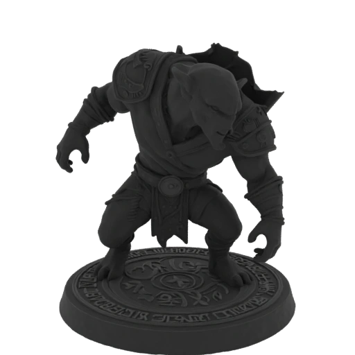 Fantasy Goblin Schamane Miniatur STL - Pirschpose