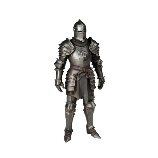 Modelo de Personaje Caballero Medieval Blindado - Articulado