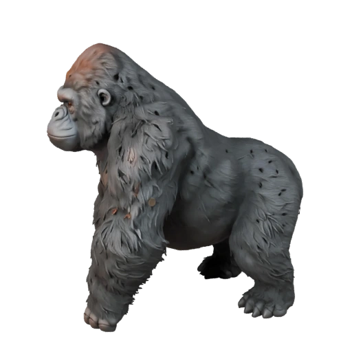 Modelo 3D de Gorila para Blender - Recurso PBR con Texturas | PBR