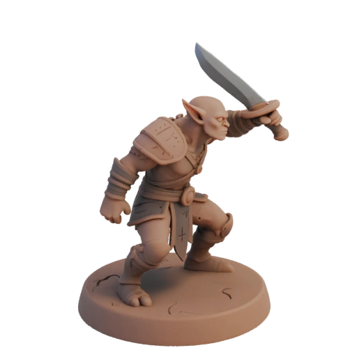 Fantasy Blackfang Goblin Bogenschützen Miniatur STL