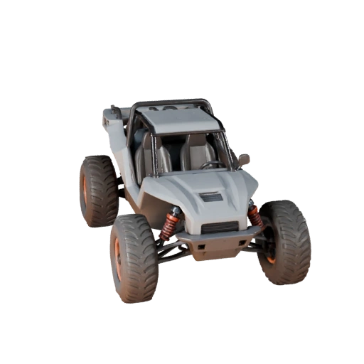 Wüsten-Rallye-Buggy 3D-Modell für Unity - Low Poly Spiel