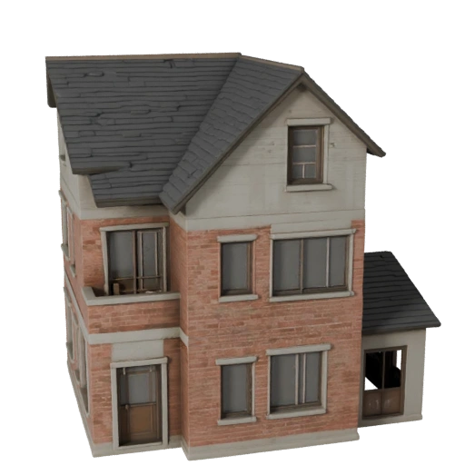 Крошечный дом 3D модель для Unreal - Realtime UE Asset