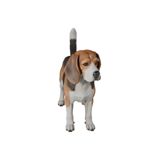 Modelo 3D de Perro Beagle para Unity - Asset Listo para Juego, FBX | Libre de Regalías