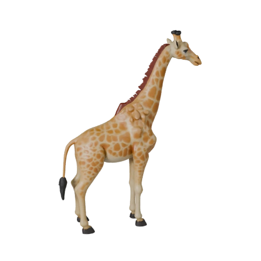 Hohe Poly Giraffe 3D Modell - Detailliertes STL-Asset zum Drucken