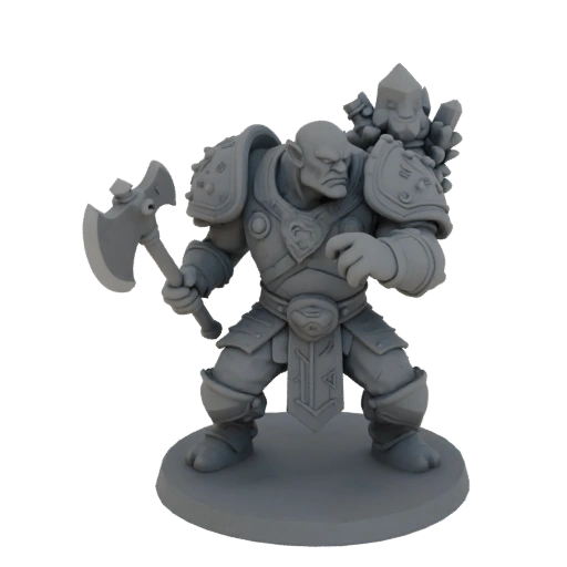 Fantasy Ork Schamane Miniatur STL