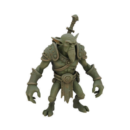 Fantasy Goblin Schamane Miniatur STL - Schwarm