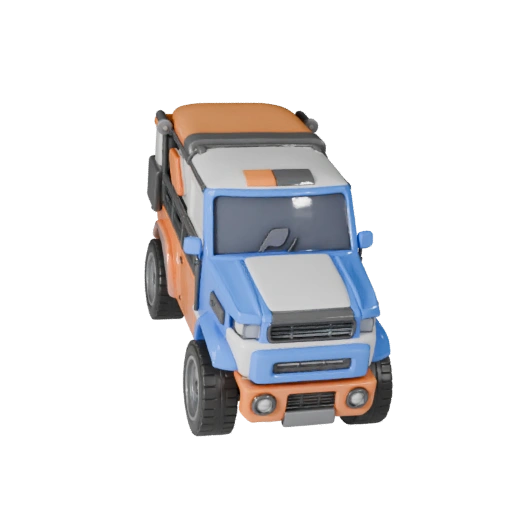 Modello 3D Auto da Drift per Blender e Giochi - Asset PBR (Legacy)
