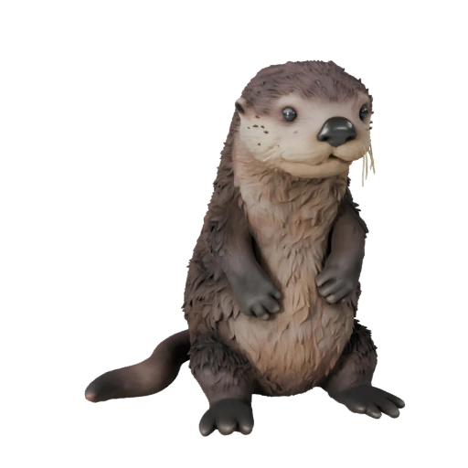 Modèle 3D de loutre de mer pour Blender - Asset PBR avec Textures | PBR