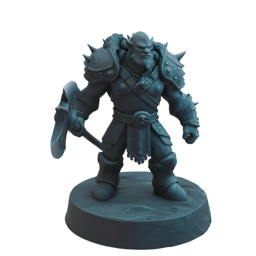 Miniatura Nano Barbaro Dark Fantasy STL