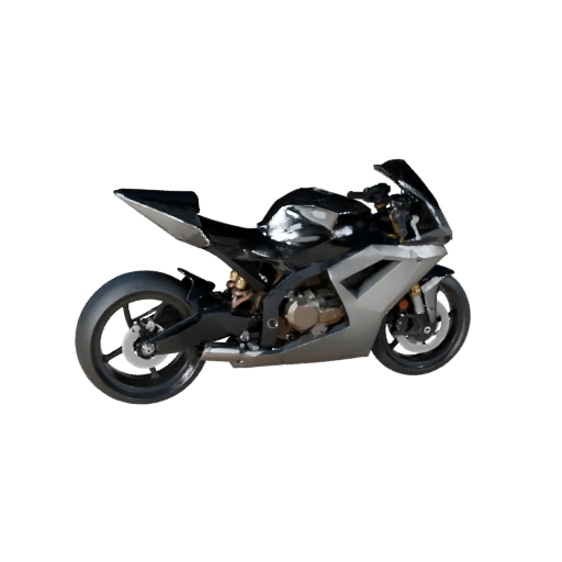 Low Poly Sportmotorrad 3D-Modell für Unity & Unreal