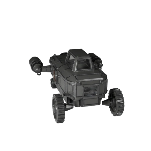 Modelo 3D STL Imprimível de Rover de Carga Lunar - Display