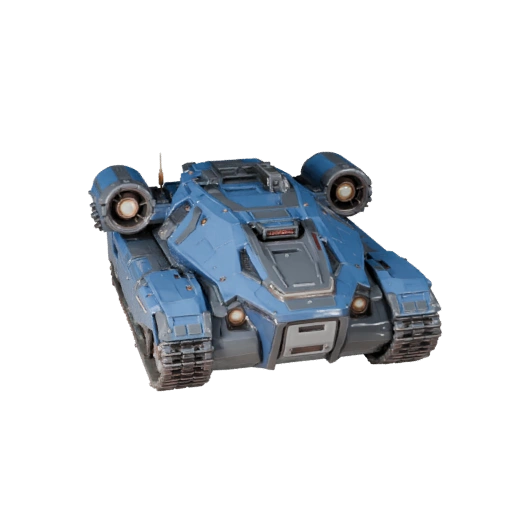 Spielbereit Sci-Fi-Panzer 3D-Modell für Echtzeitspiele - PBR