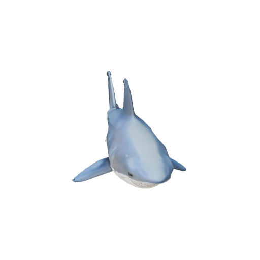 Modelo 3D de Tiburón Caricatura - Activo Estilizado para Animación | Libre de Derechos