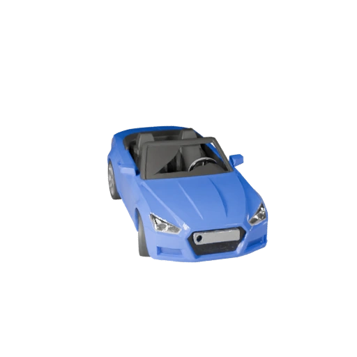 Hohe Poly Cabrio 3D Modell für Studio-Renderings - PBR (Legacy)