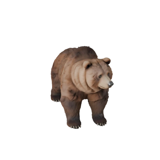 Modelo 3D de Oso Grizzly para Blender - Activo PBR con Texturas