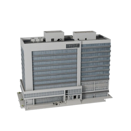 Modèle 3D de bureau d'institut de recherche pour Unreal - Asset temps réel