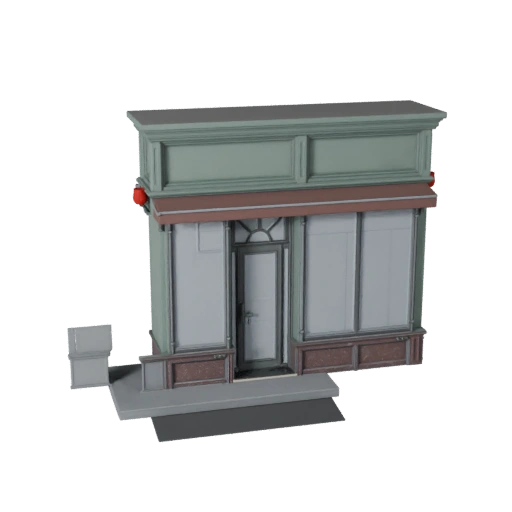 Modèle 3D de Vitrine Haute Poly pour Archviz en Architecture