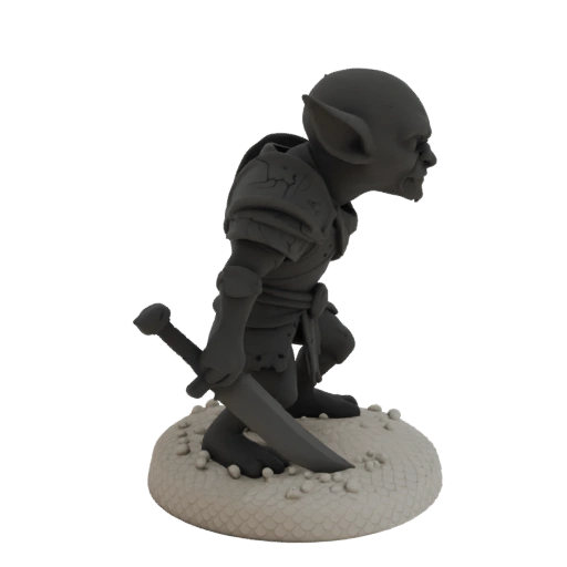 Miniatura de Duende Enemigo de Fantasía para Juegos de Rol de Mesa en STL