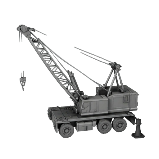 Druckfertiger Mobilkran STL 3D-Modell für Sammlerstücke