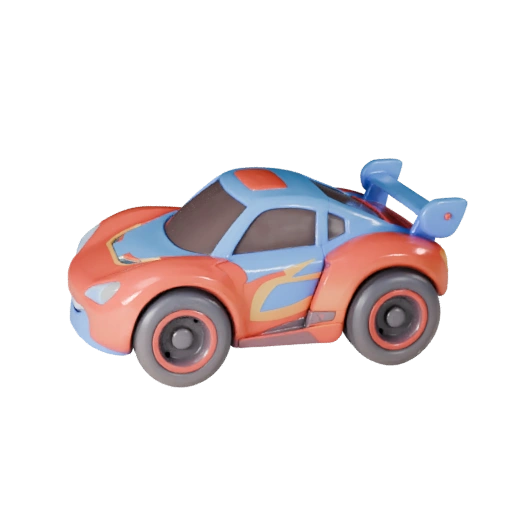 Modello 3D Auto da Corsa Cartone Animato per Asset PBR di Giochi Stilizzati (Legacy)