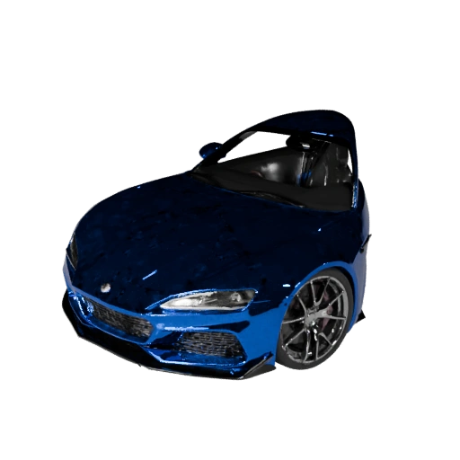 Modelo 3D de Cupê de Alto Poligonagem para Renderizações de Estúdio Ativo PBR