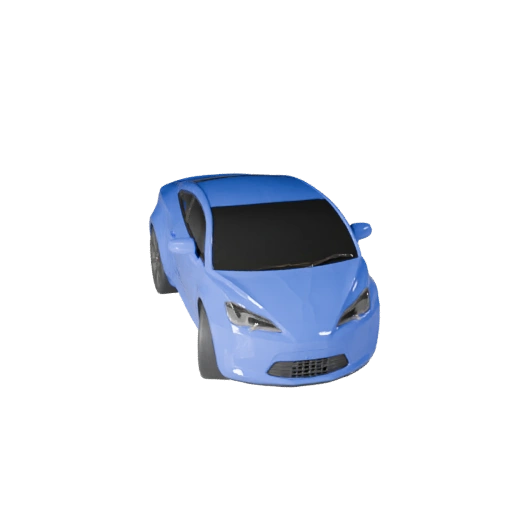 Modelo 3D Sedán de Alto Poligonaje para Renders de Estudio Activo PBR