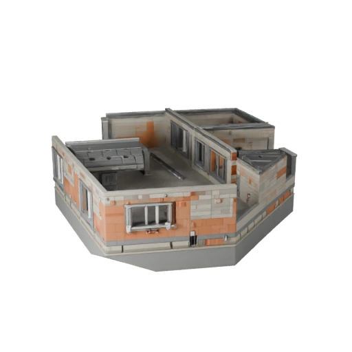 Печатный модульный комплект крыши STL 3D модель - Масштабный ассет