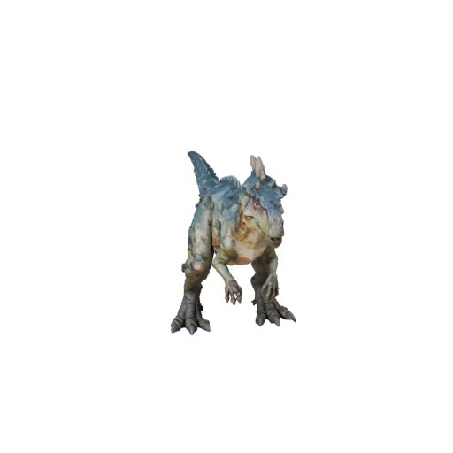 Modelo 3D Compsognathus Poligonal Bajo - Asset de Juego para Unity con FBX