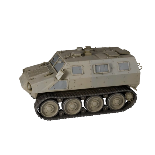 Wwii Halftrack 3D Modell für Blender & Spiele - PBR Asset