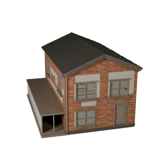 Modelo 3D de Casa Diminuta - Activo Realista de Archviz para Arquitectura