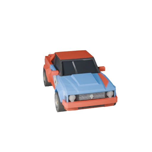 Modello 3D Low Poly Drift Car per Unity & Unreal PBR Asset (Legacy)