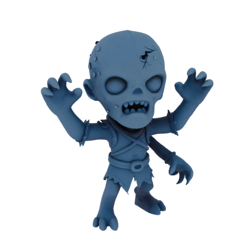 Miniatura Nemico Zombie Dark Fantasy STL - Rush