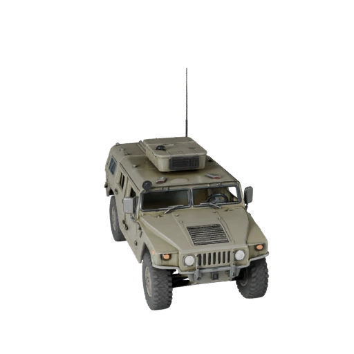 Spielbereites Humvee 3D-Modell für Echtzeitnutzung PBR-Asset